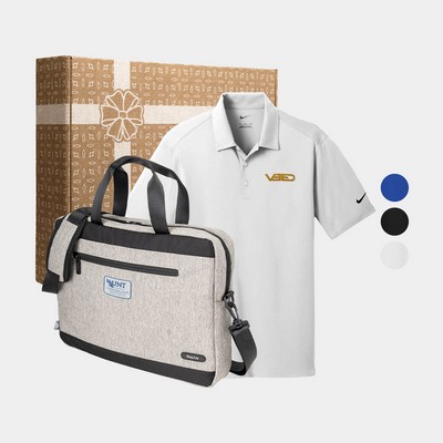 Nike Dri-FIT Polo & RejuVe® Executive Laptop Bag Gift Set