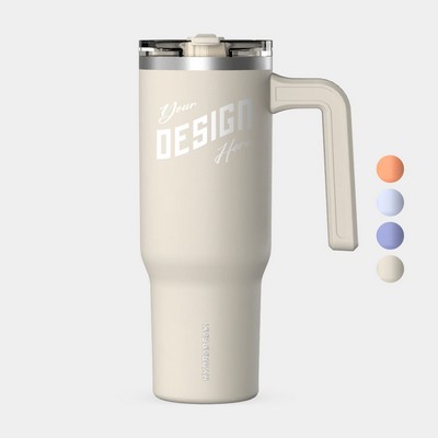 32 oz Hydrapeak® Stainless Steel Insulated Tumbler With Handle and Straw Lid